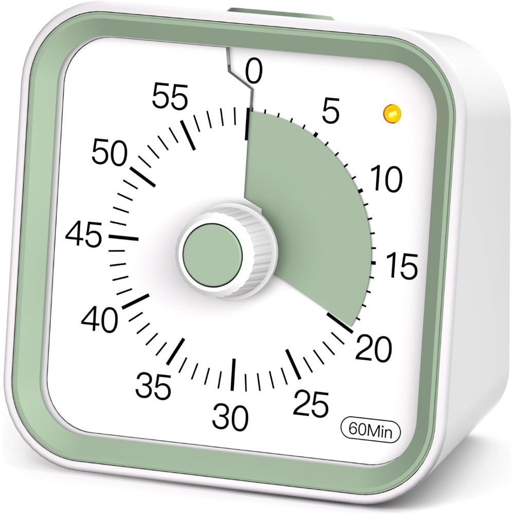 Visual Timer for , Countdown Timer with Pause Function, White | Timer for