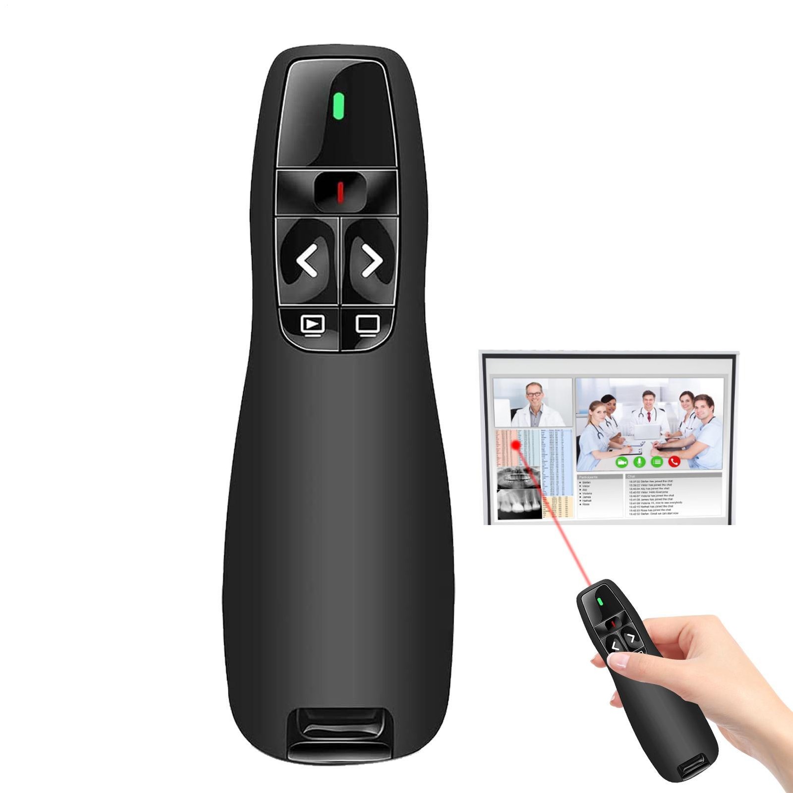 Power point Presentation Remote Control Wireless USB PPT Presenter Laser Pointer