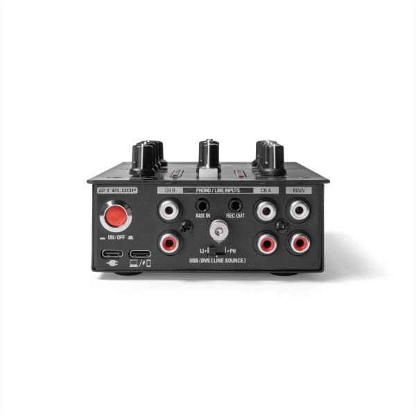 Reloop AMS-PTB-2 Portable 2+1-Channel DJ Mixer with DVS and Bluetooth Interface