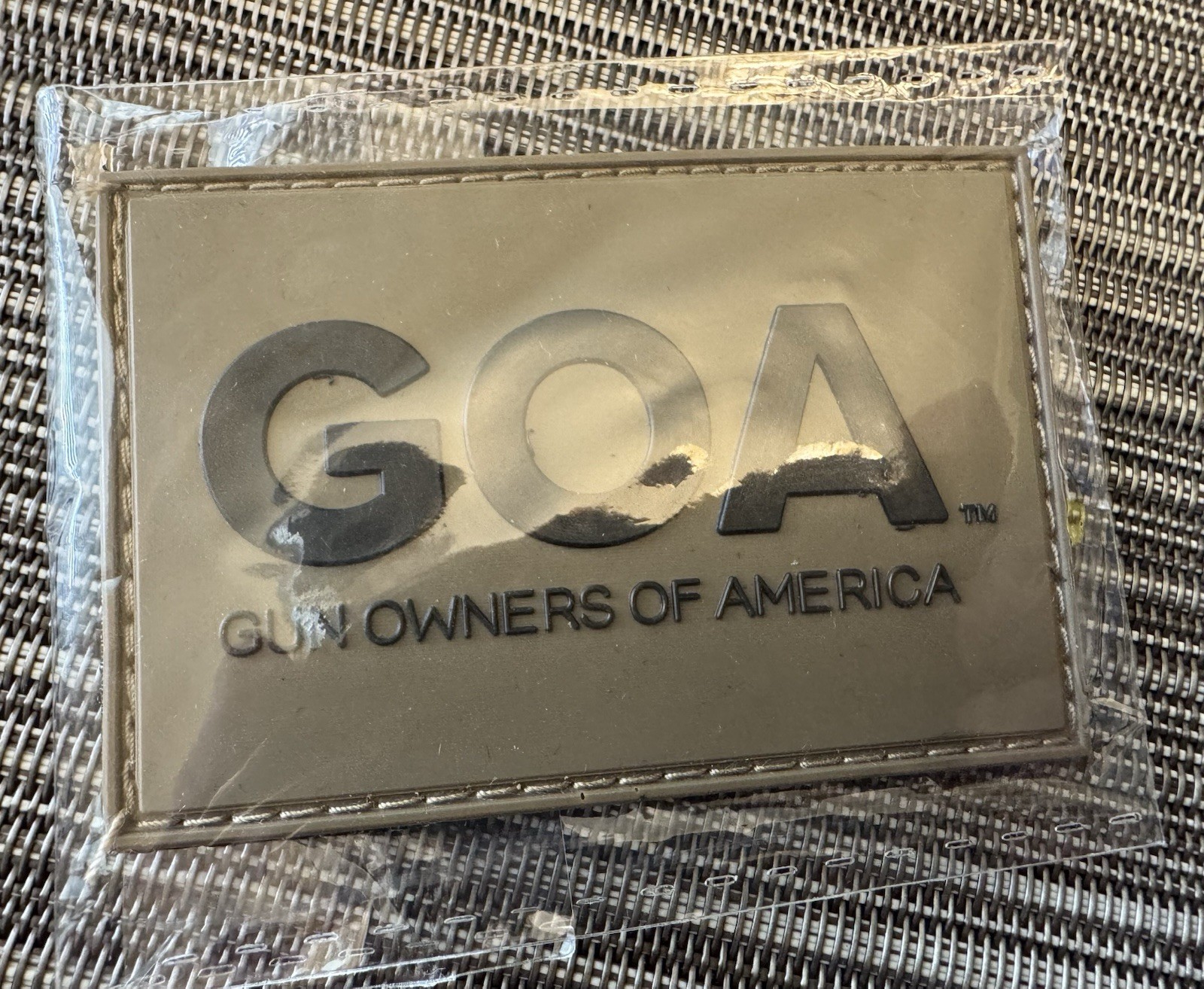 GOA GUN OWNERS OF AMERICA NEW PVC V BACK PATCH Shot Show 2026 Tactical Promo