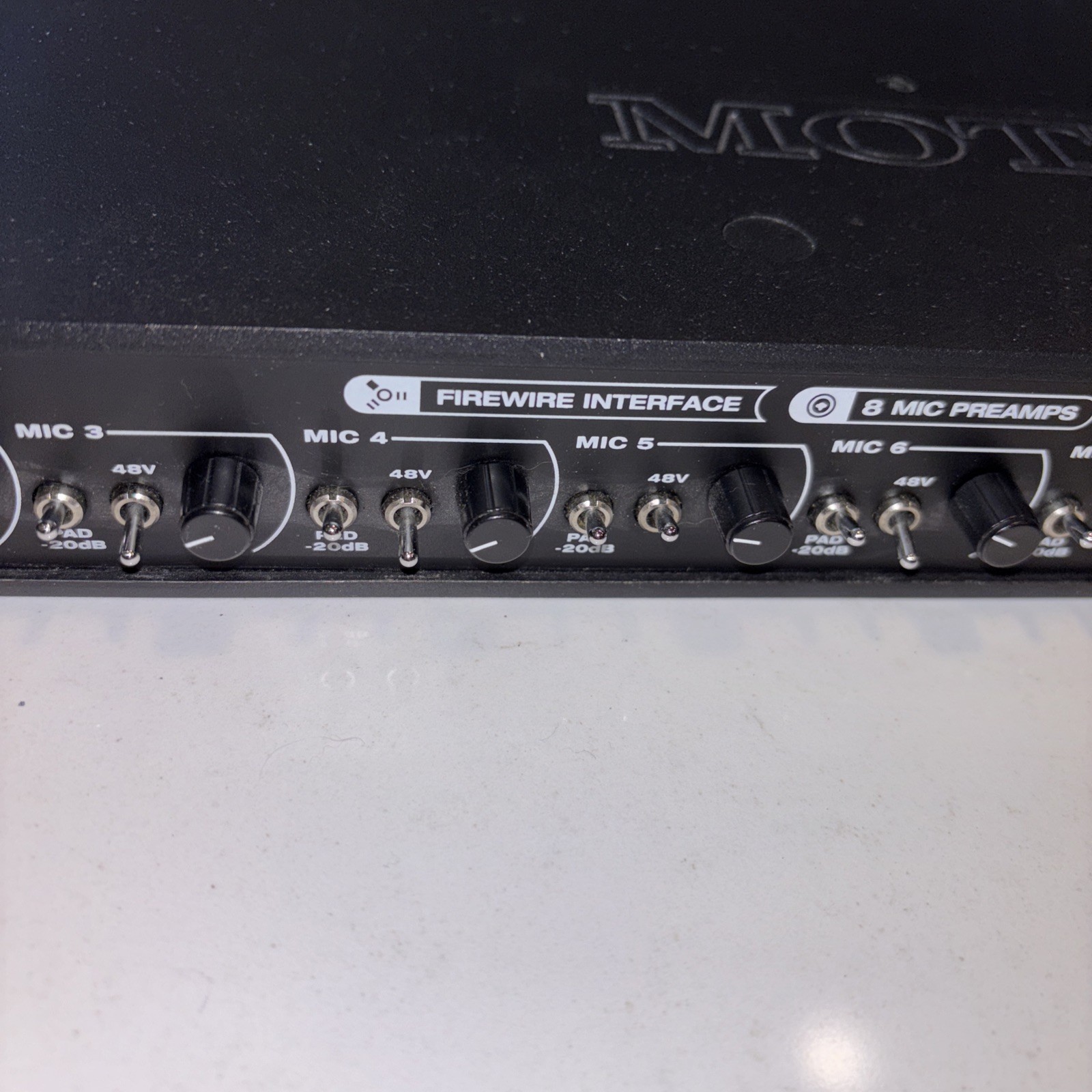 MOTU 8Pre Audio Recording Studio Interface ADAT 8 Channel Firewire Untested