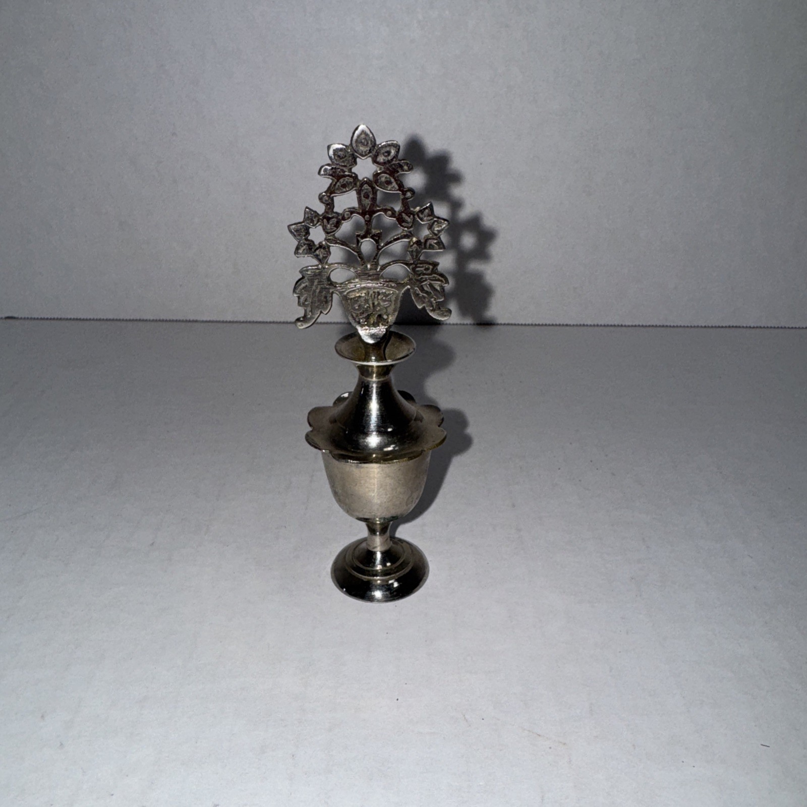 Rare Vintage Islamic Arabic Tribal Eye Liner Kajal Kohl Flask Metal Bottle