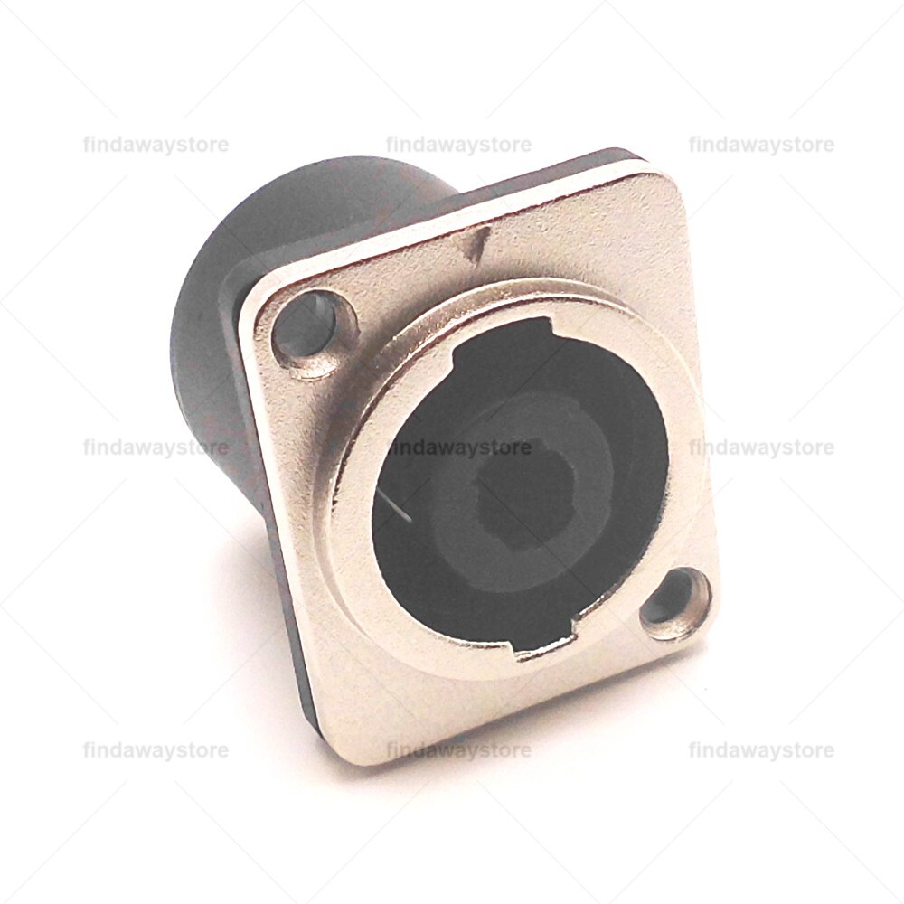 10 Replacement Speakon Connector 4 Pole W/ Metal Panel Mount for Neutrik NL4MP