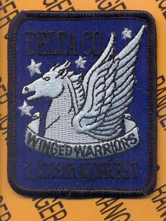 USA D Co 1st Bn 228th Aviation Regiment 3" flight patch m/e