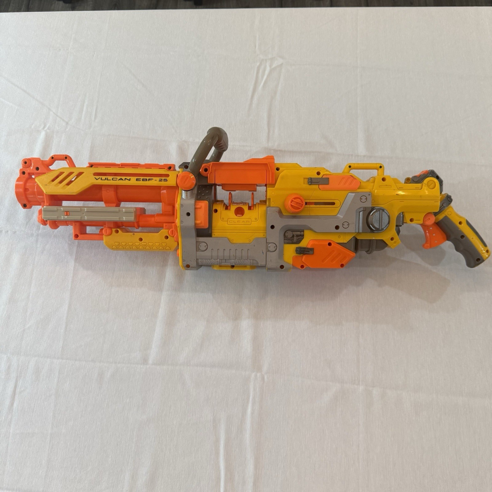 Nerf Vulcan EBF 25 Blaster Dart Gun Tested & Working Missing Battery Tray