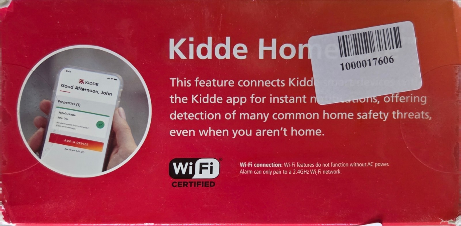 Kiddie Smart Hardwired Wi-Fi Enabled Smoke Detector P4010ACS-WF