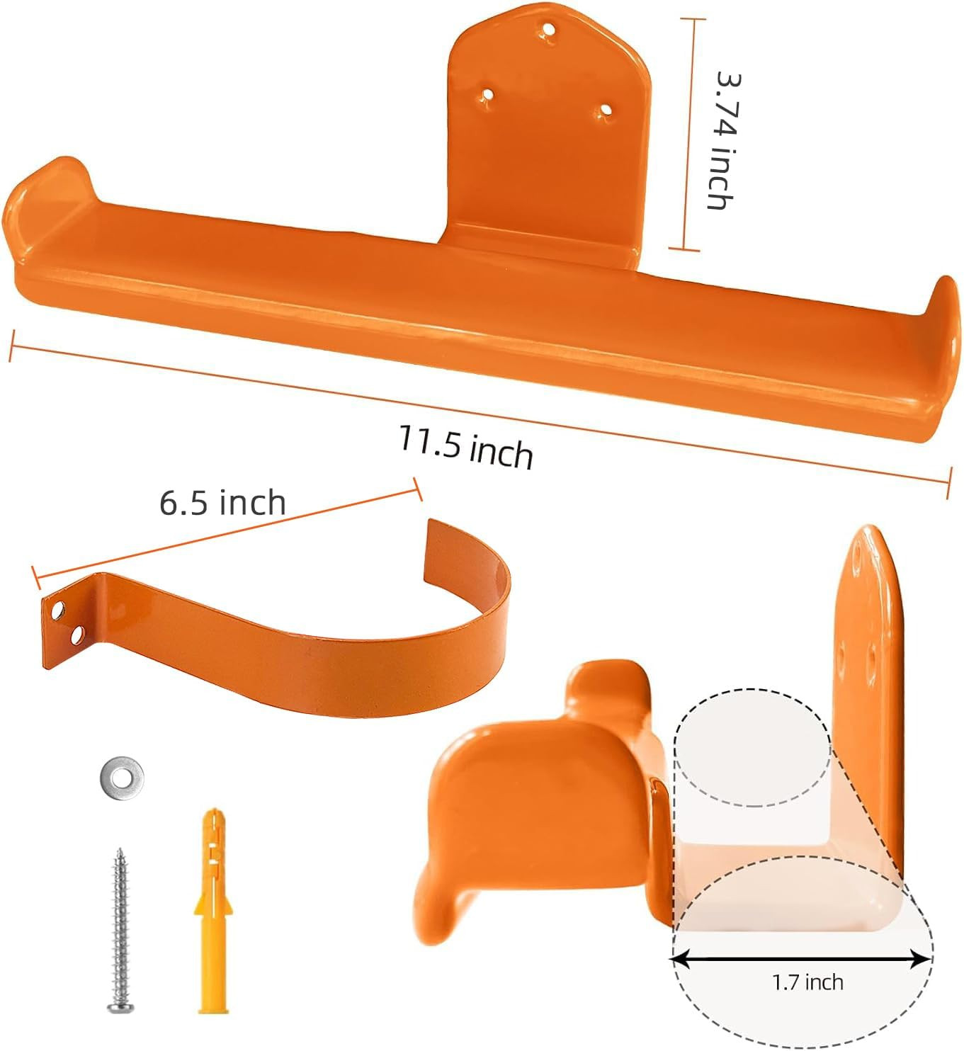 Backpack Leaf Blower and Sprayer Wall Mount with Heavy-Duty Chainsaw Stand