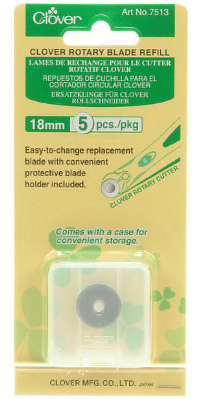 Clover 18mm Replacement Rotary Blades 5ct