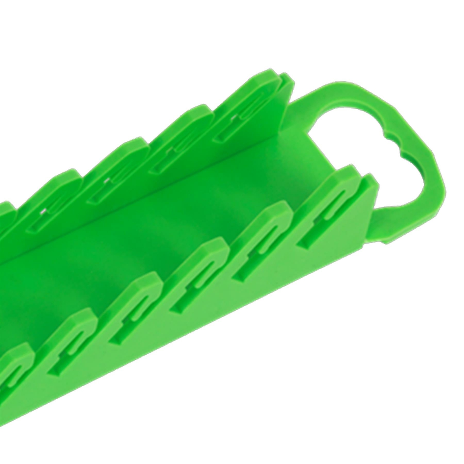 Sealey Spanner Rack Capacity 10 Stubby Spanners Hi-Vis Green