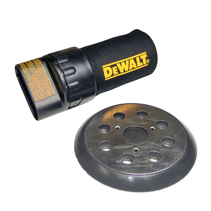 Dewalt Palm Sander Hook and Loop Backing Pad with Dust Bag, COMBO00144