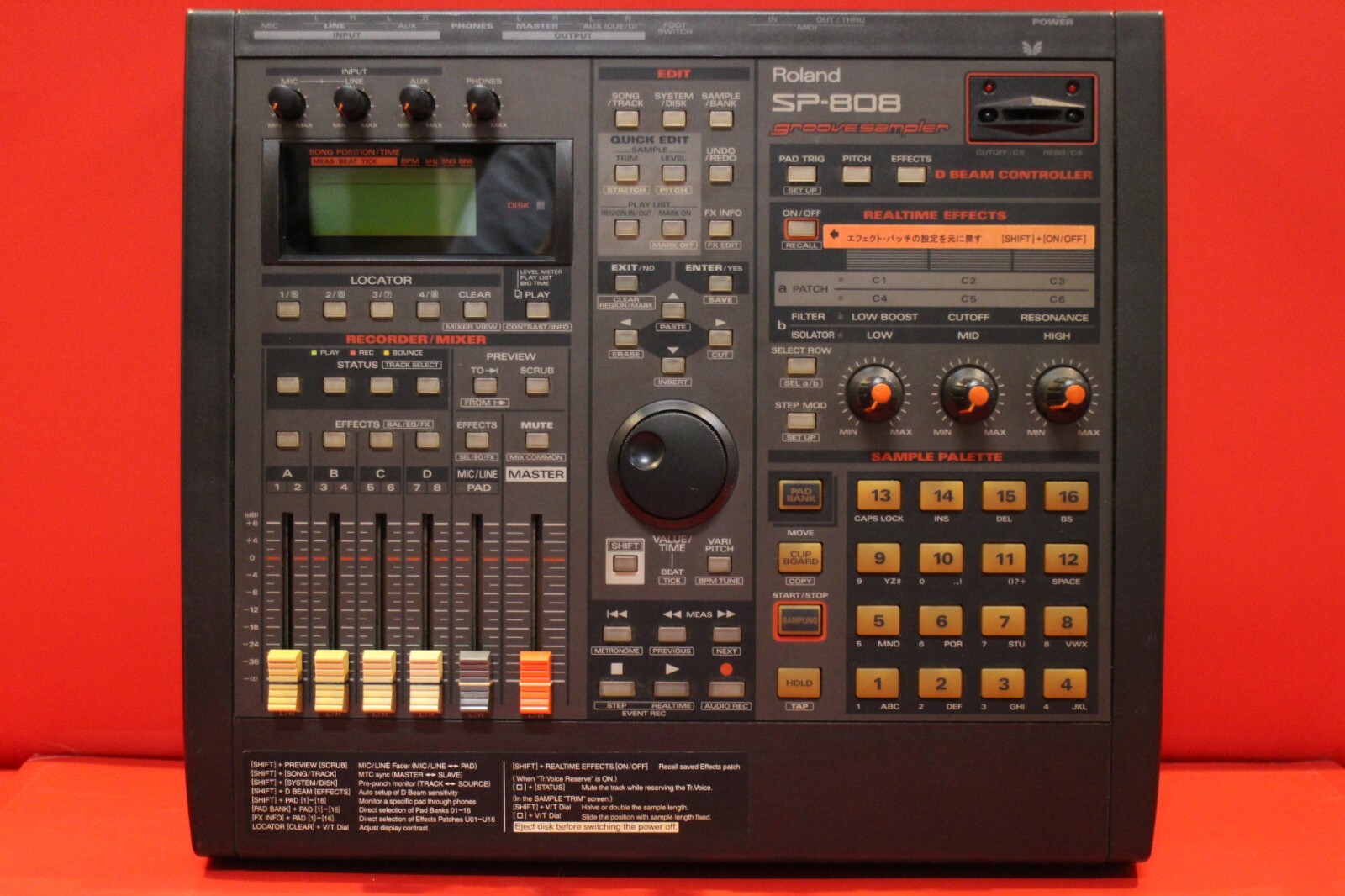 USED ROLAND SP 808 Groove Sampler Groovebox  Worldwide Shipping U2273 240606
