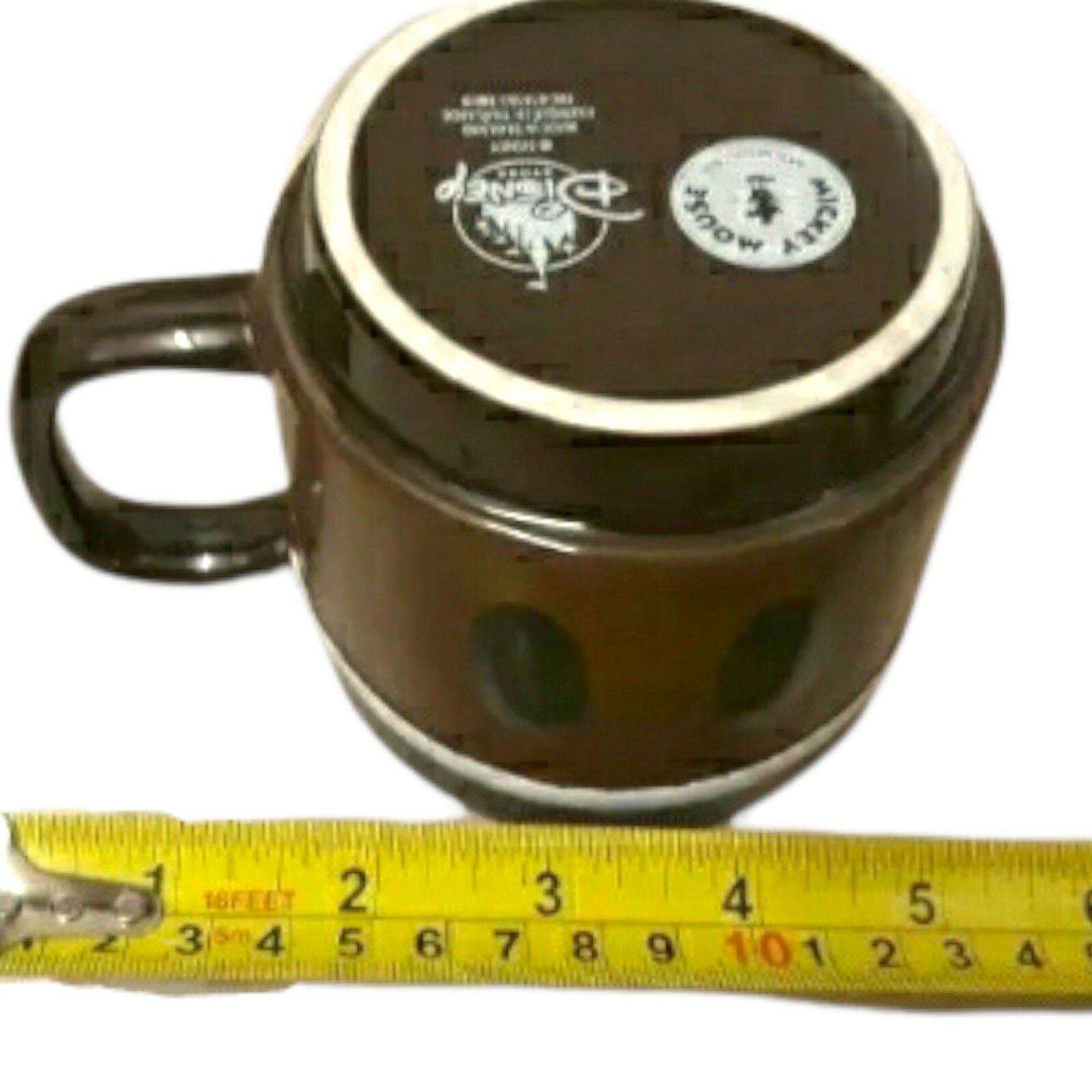 Mickey mouse brown disney atore stackable mug new other