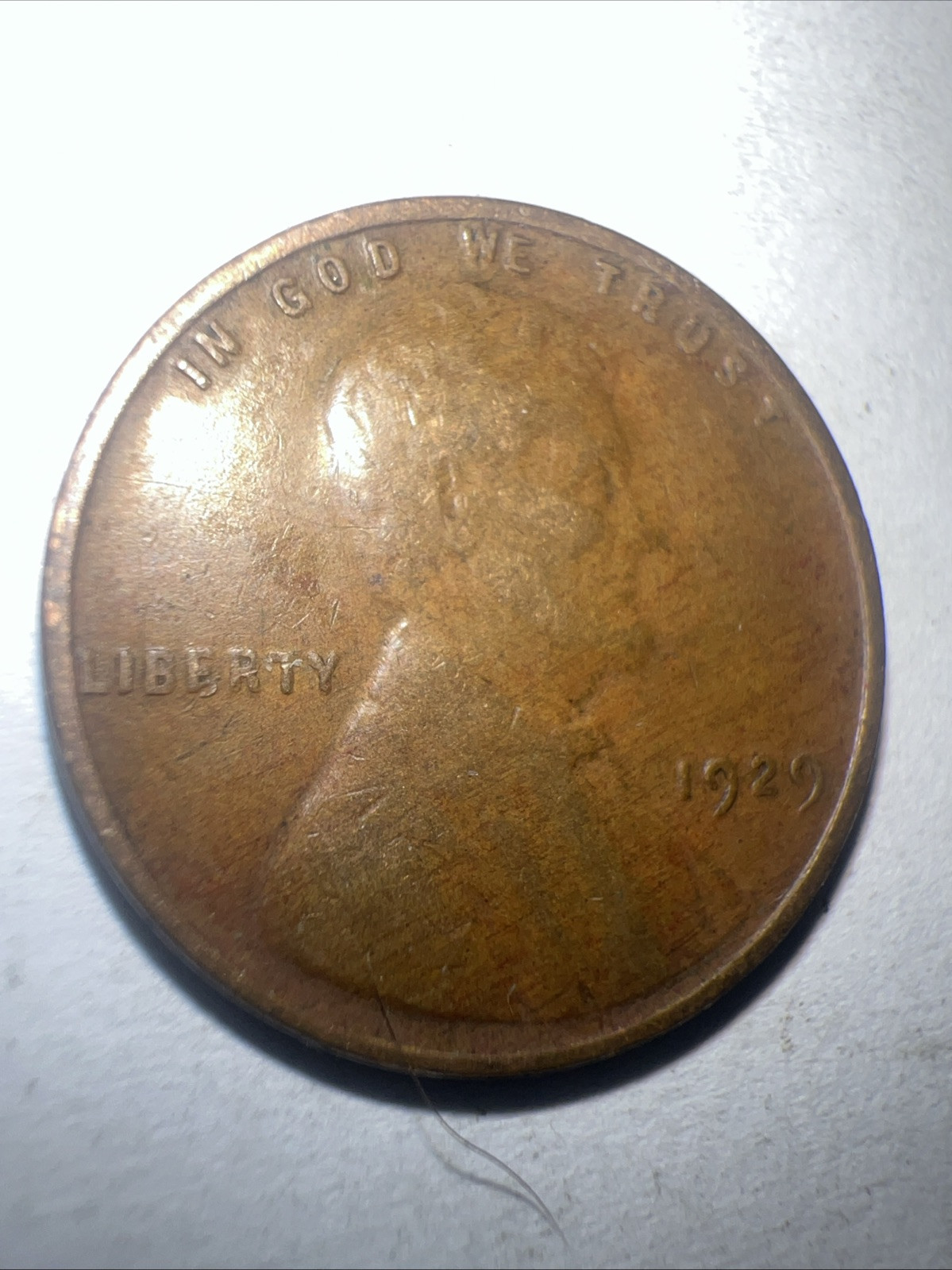 1929 Lincoln Wheat Cent No Mint Mark Fine