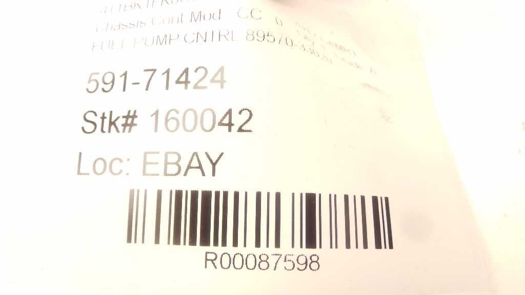 2012 TOYOTA CAMRY FUEL PUMP CONTROL MODULE ECM ASSEMBLY