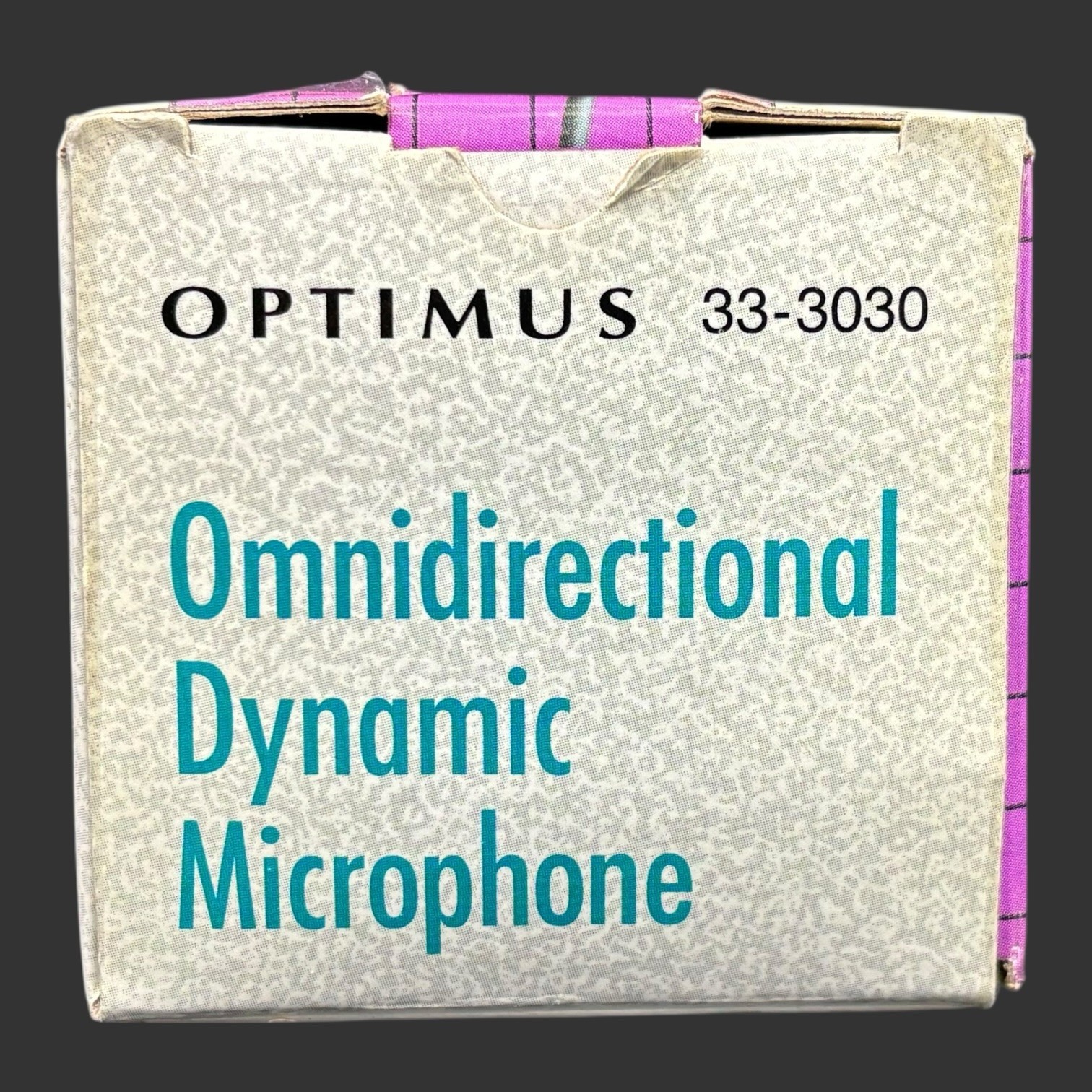 Vtg RadioShack Optimus 33-3030 Omnidirectional Dynamic Cable Microphone Open Box