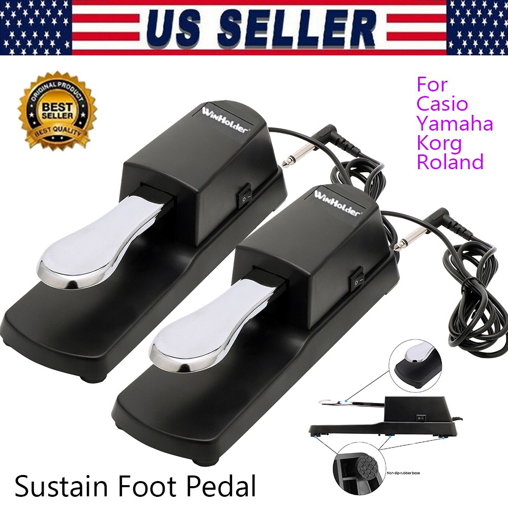 2-Pack for Yamaha Piano Style Sustain Foot Pedal Universal Sustain Foot Damper
