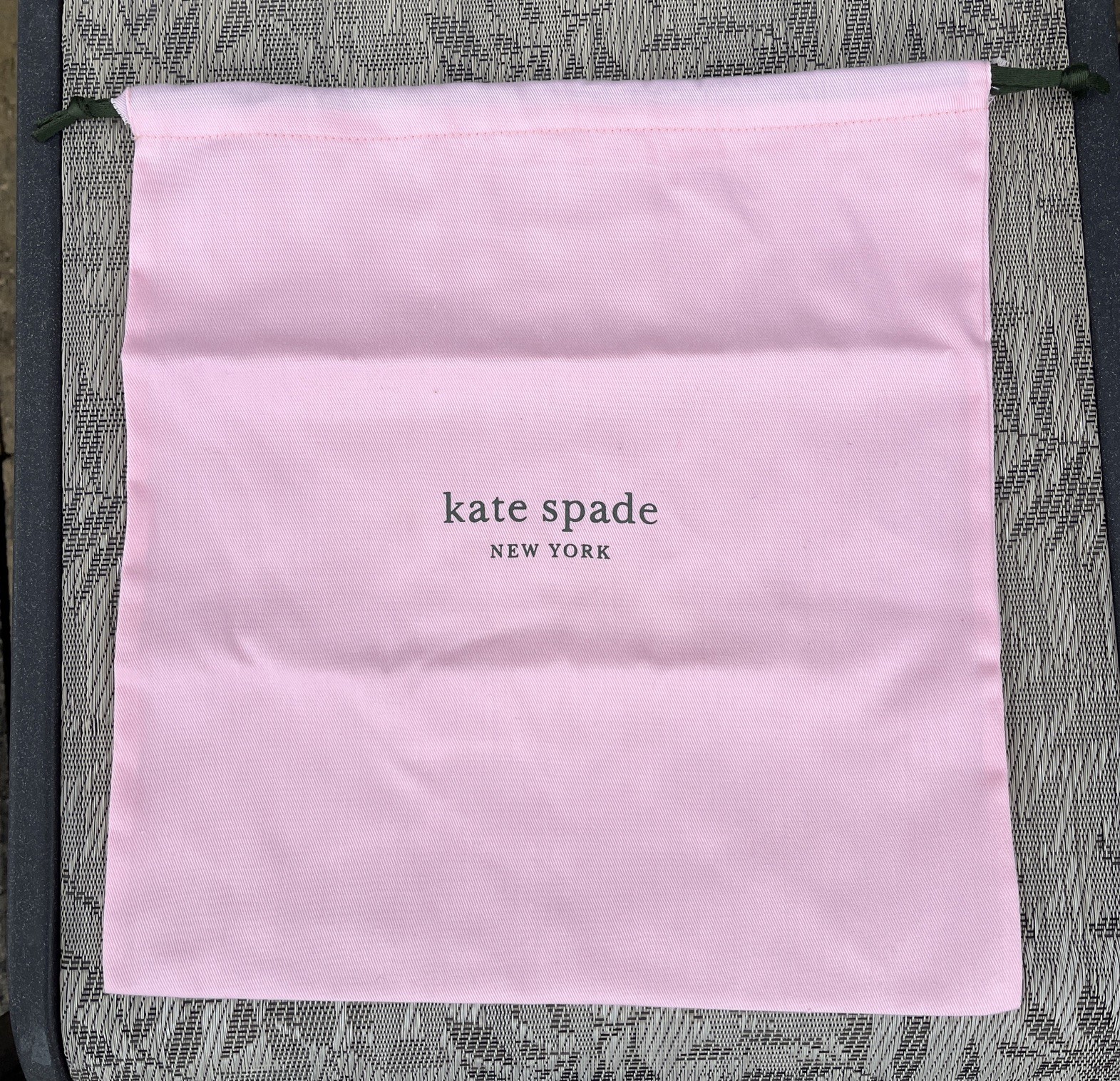 Kate Spade New York Small  Drawstring Storage Dust Bag Cover 12.5” X 12”