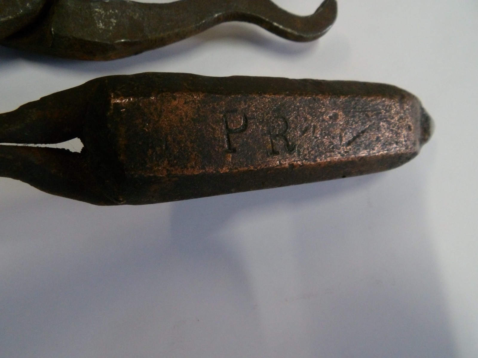 Antique Blacksmith Tools, Hooks, Knife Sharpener, Etc