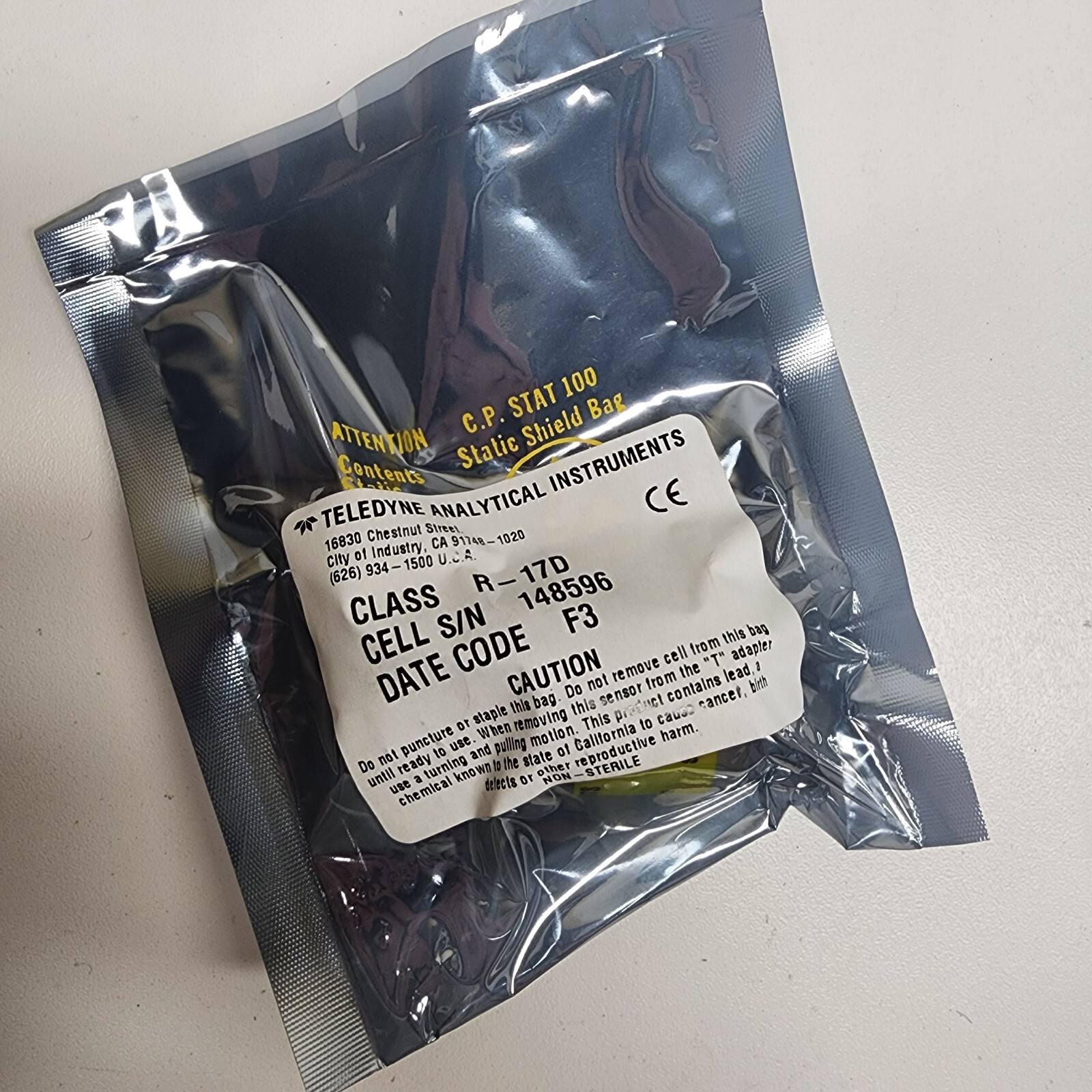 New In Box TELEDYNE R-17D Oxygen Sensor