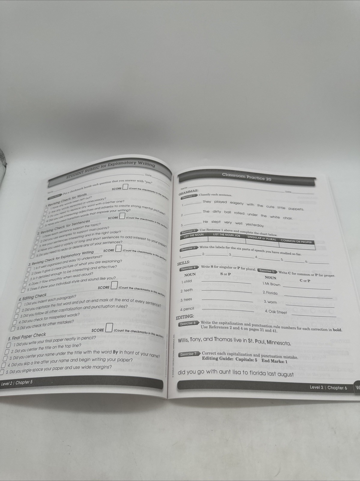 Shurley English Level 2 (2013 Edition) Student Workbook & Test NEW
