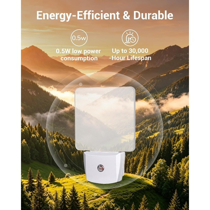 Night Lights Plug into Wall, LED Night Lights Light Sensor 4 Pack Dusk to Dawn
