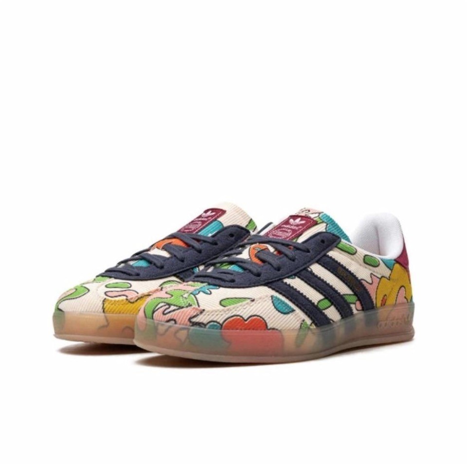 IG2849 Sean Wotherspoon × adida s Gazelle Indoor Corduroy Ecru Tint Shadow Navy