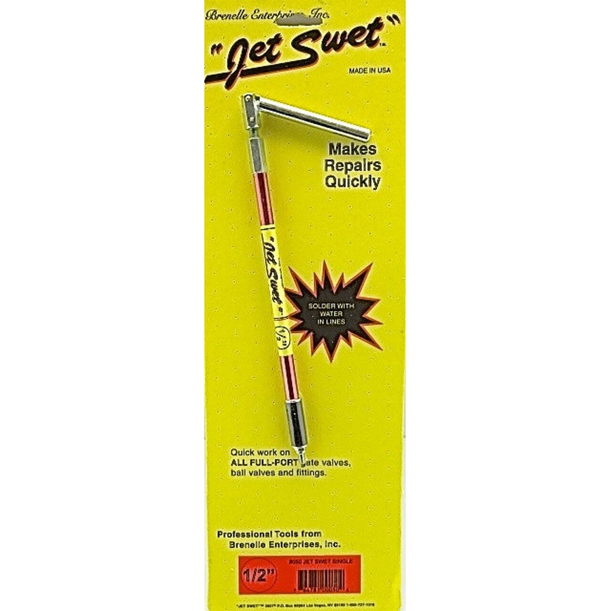 Jet Swet 50 1/2in Pro Plumbing Plug Tool 65 PSI Solder Without Draining