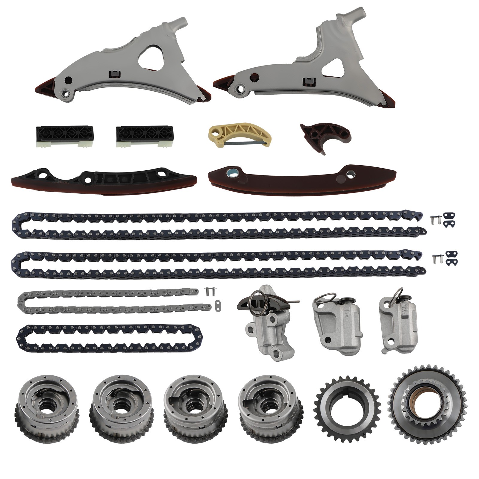 Camshaft Adjuster Timing Chain Kit For Mercedes Benz M276 AMG W212 A207 3.0 3.5L