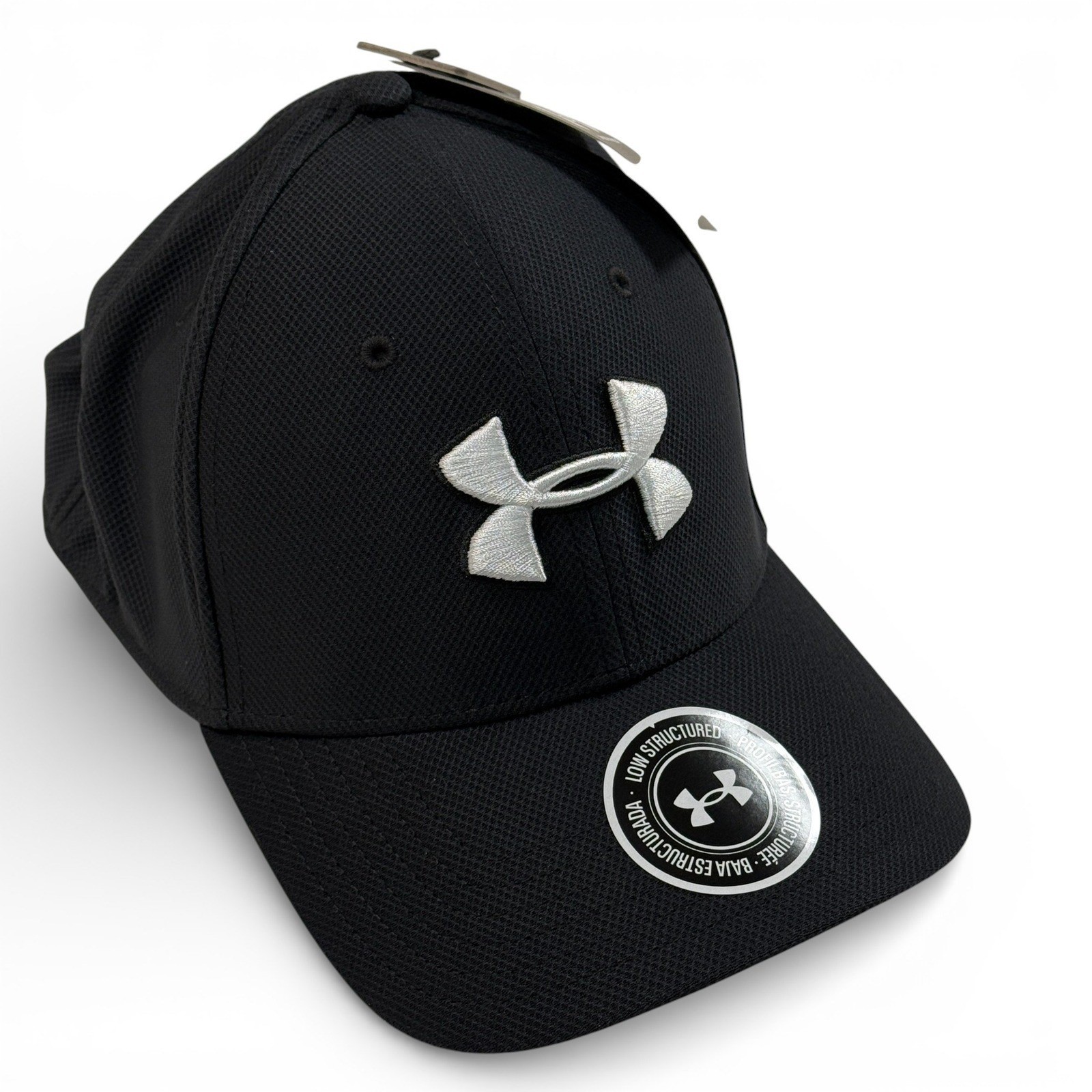 Under Armour Blitzing 3.0 Mens Black Low Structured Baseball Cap Hat NWT XL 2XL