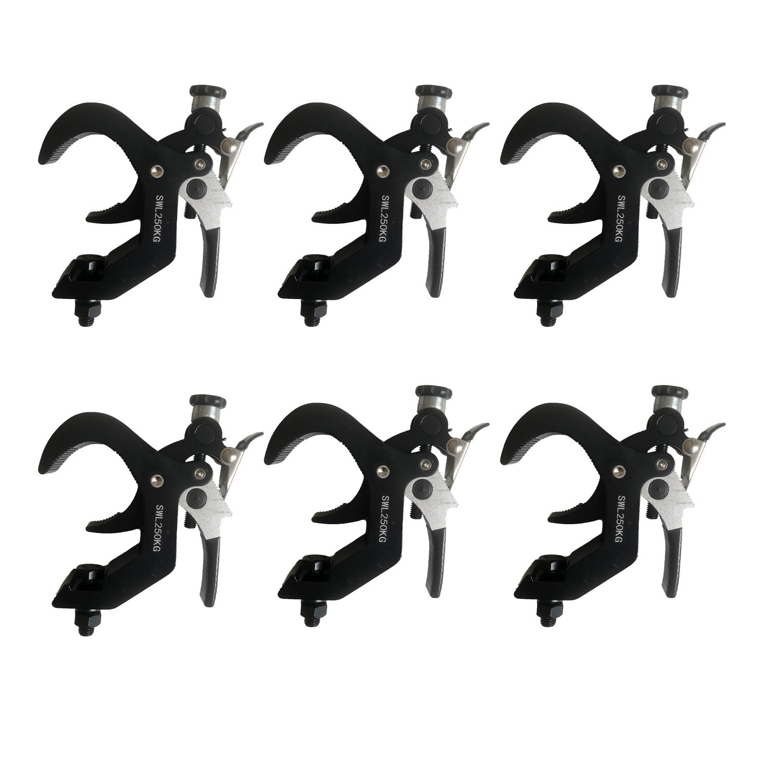 Load capacity 250kg，foldable lock push hook for stage light，for OD 45-60mm Truss