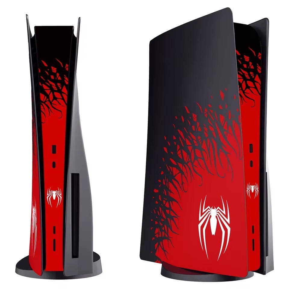SpiderMan PS5 Plates Covers DISC VERSION ONLY Venom PlayStation, Middle Skin Set