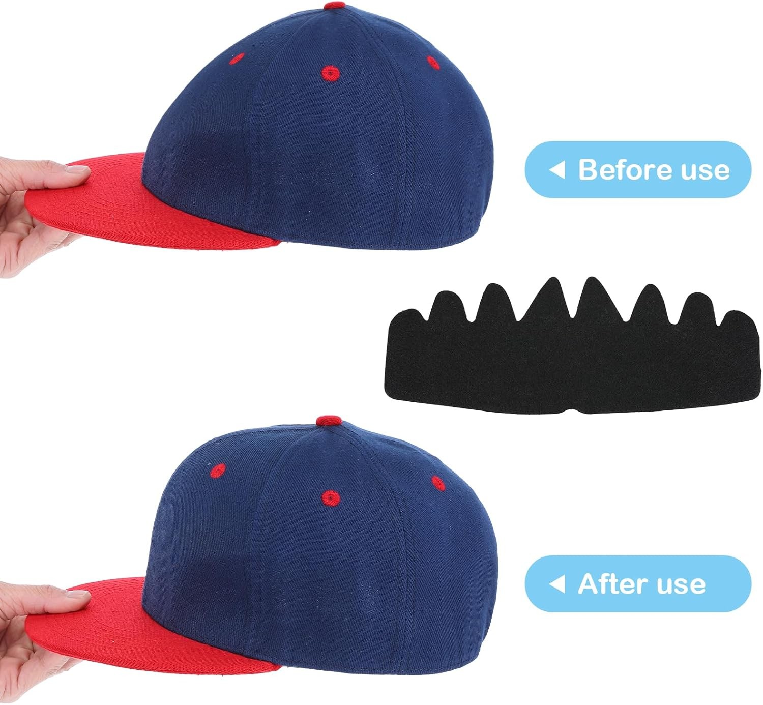 6PCS Hat Sweat Liners for Caps Washable Reusable Inserts for Sweat Protection