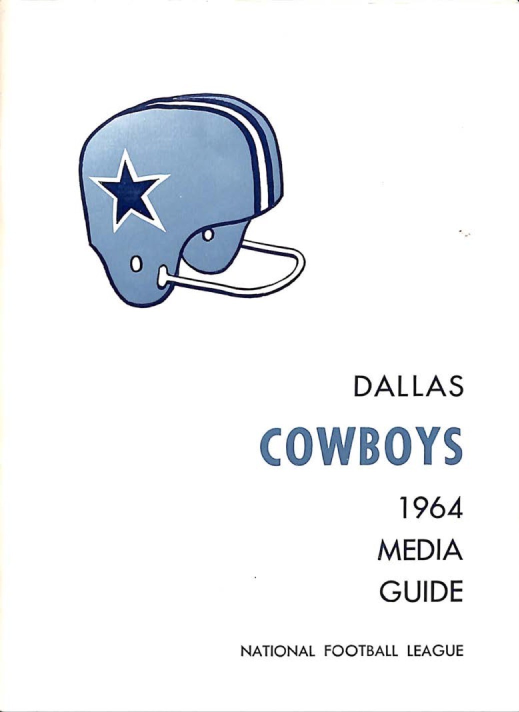1964 Dallas Cowboys Media Guide Roster - 68-page NFL Football Press Reprint
