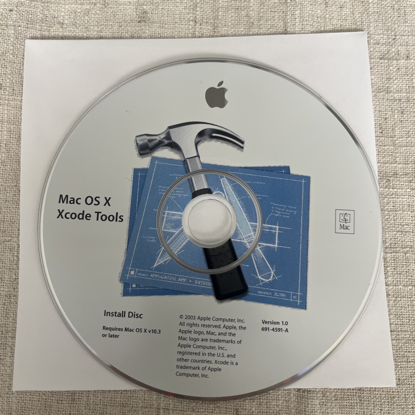 Vintage 2004 Mac OS X Xcode Tools v1.1 Macintosh Software Install Disc CD