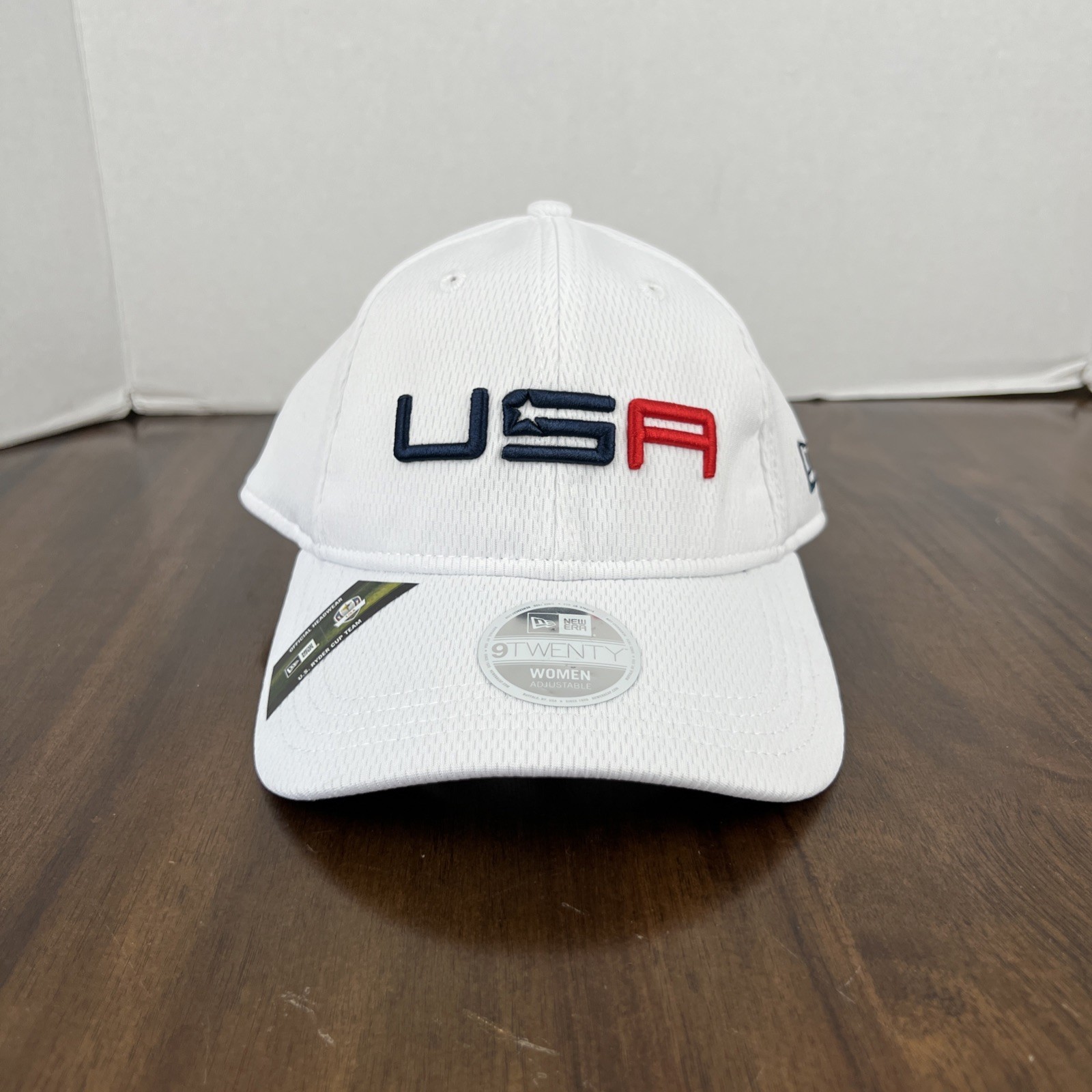 USA 2020 New Era 9TWENTY Women’s White Adjustable Golf Hat Cap