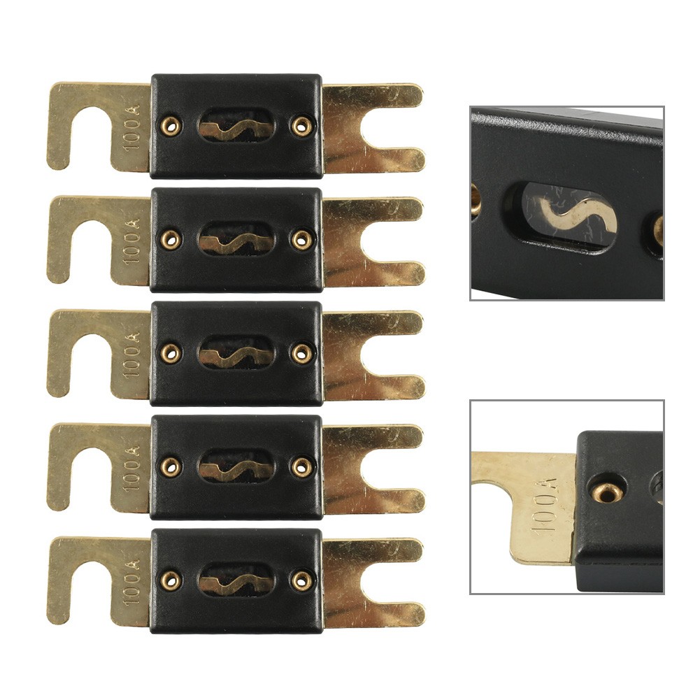 Premium 100A ANL Fuse for Car Boat Vehicle Marine Audio Video System 5PCS