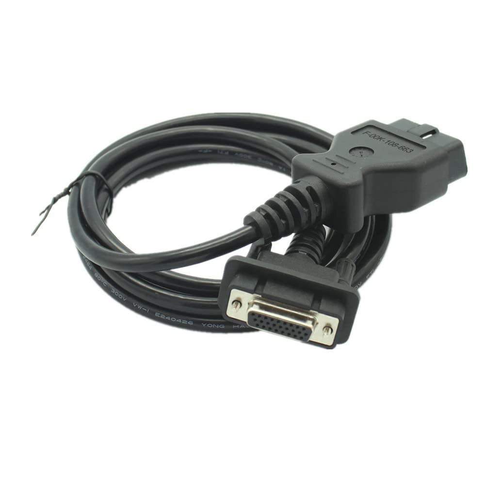 Tooihteo VCM2 Diagnostic Cable OBD2 DLC Testing F-00K-108-663 Black