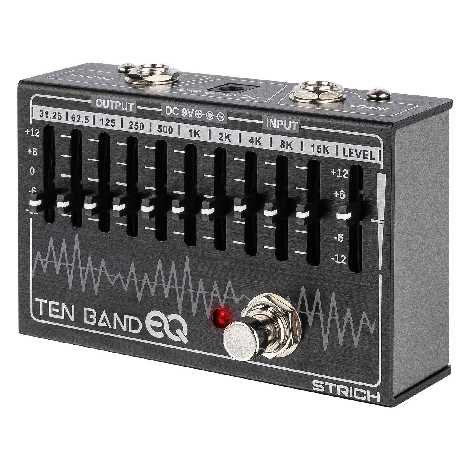 🎶STRICH Guitar Bass Equalizer 10 Band EQ Pedal 31.25Hz-16kHz ±12dB Gain🎚️
