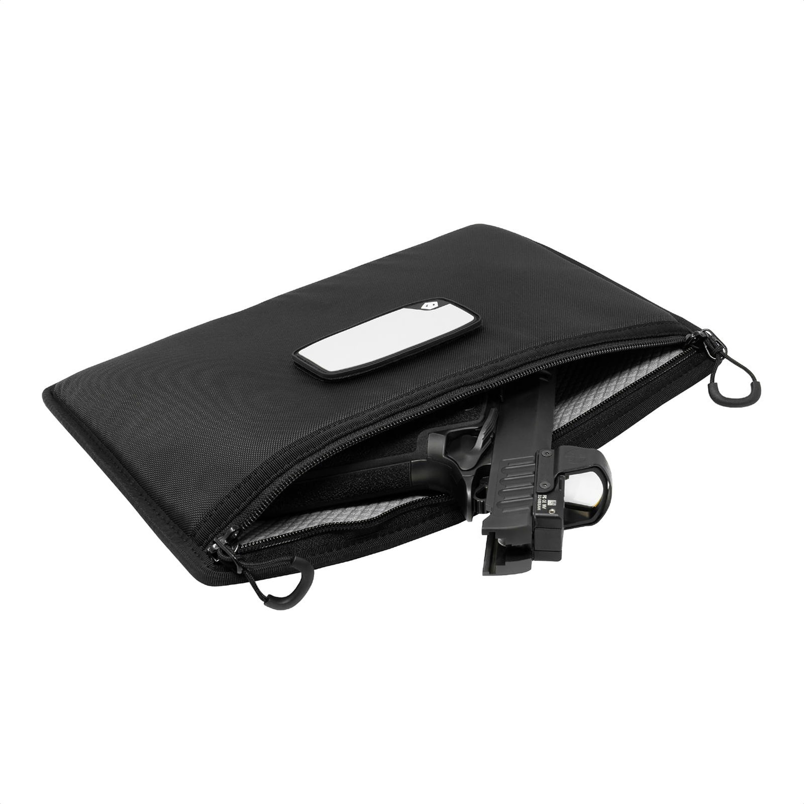 GRITR Handgun Sleeve - Compact Pistol Case w/ Lockable Zippers & ID Patch