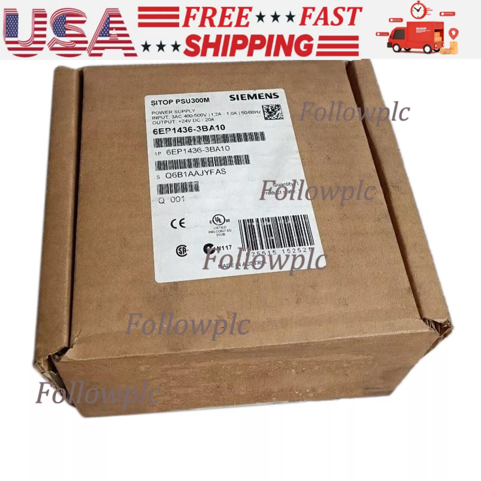 New Siemens 6EP1436-3BA10 SITOP PSU300M Stabilized Power Supply 6EP1 436-3BA10