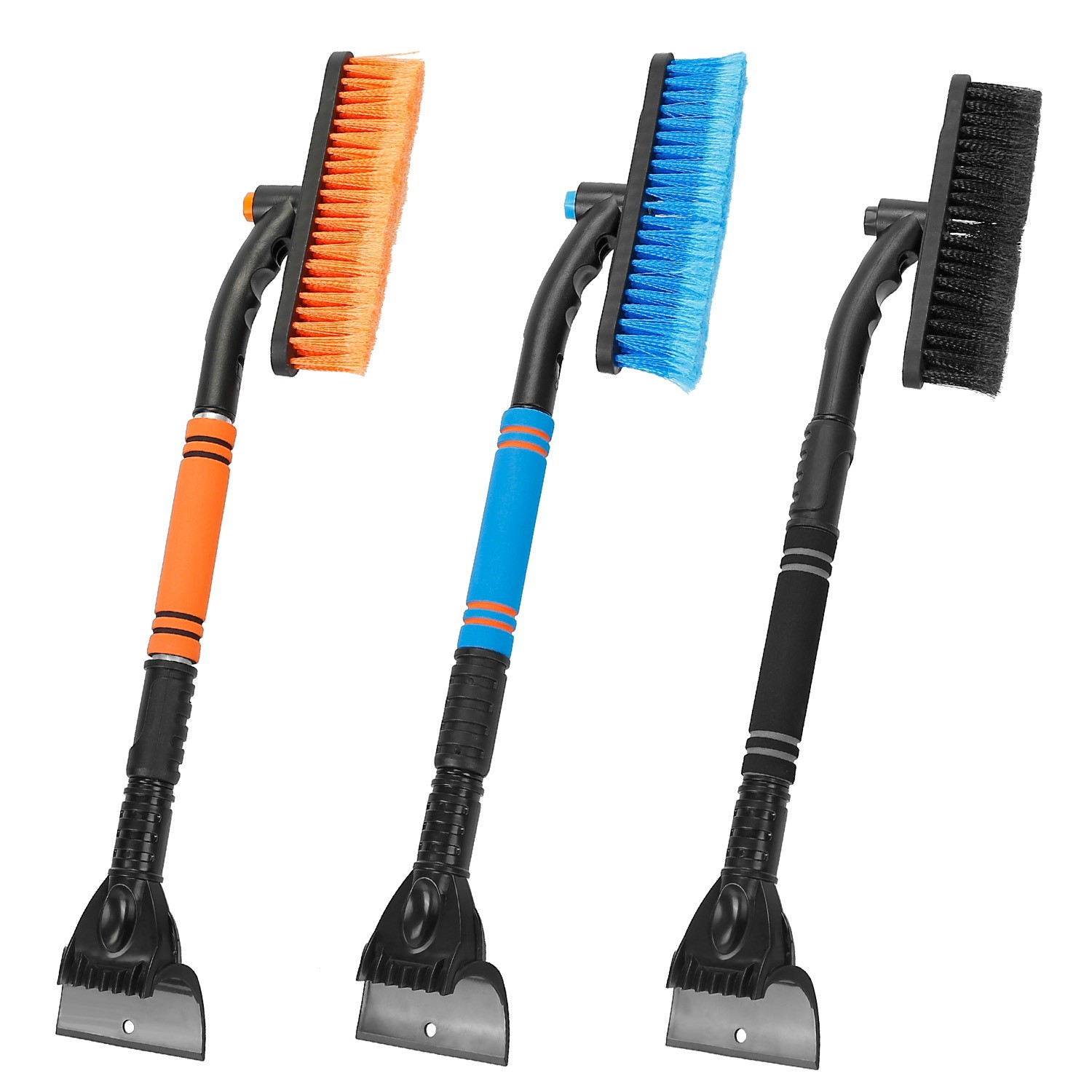 3 Color Options -- 1Pc 3 In 1 Windshield Ice Scraper Extendable Car Snow Removal