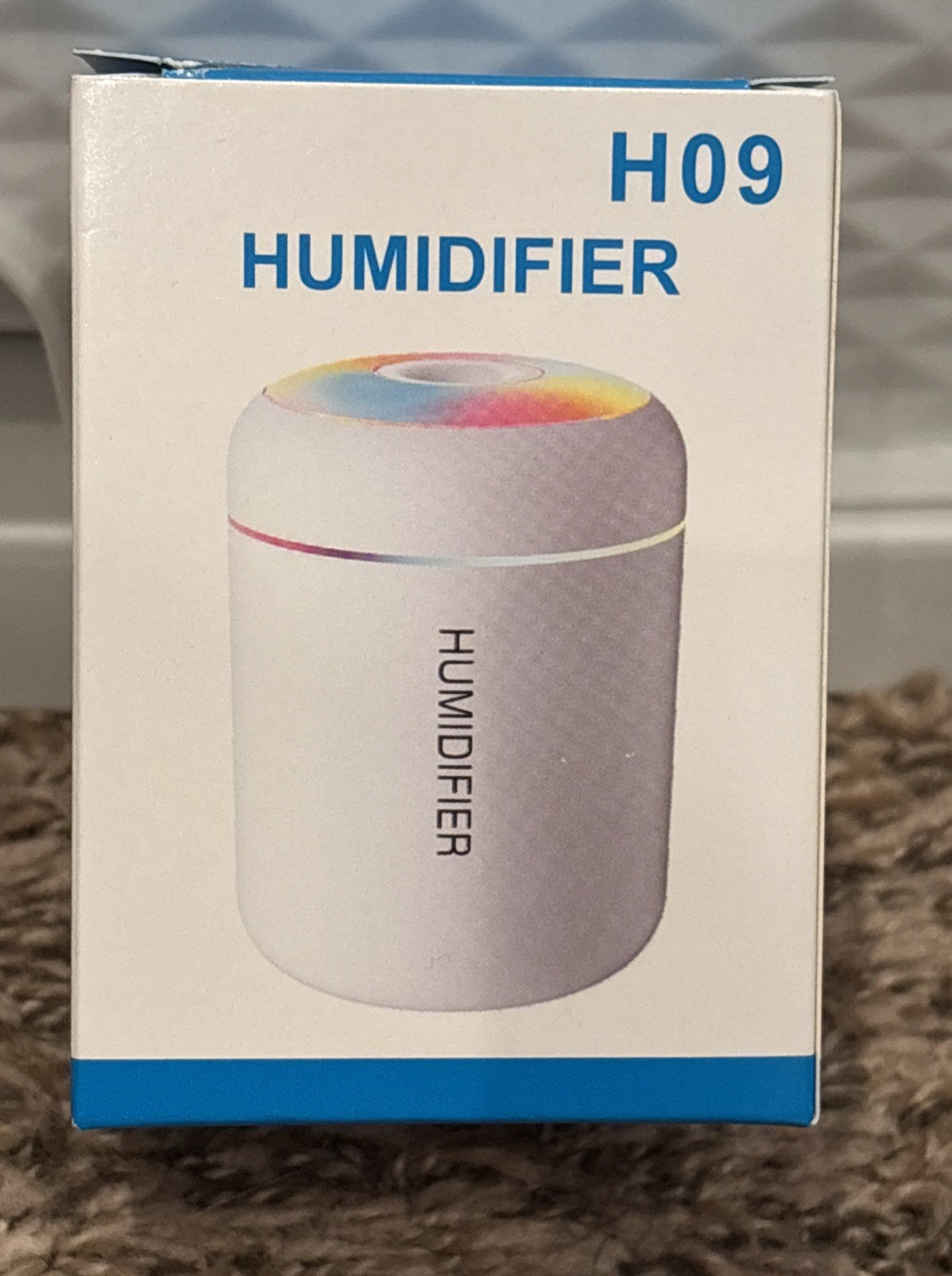 H09 180ml USB Portable Mini Cool Mist Humidifier LED Night Light Black New