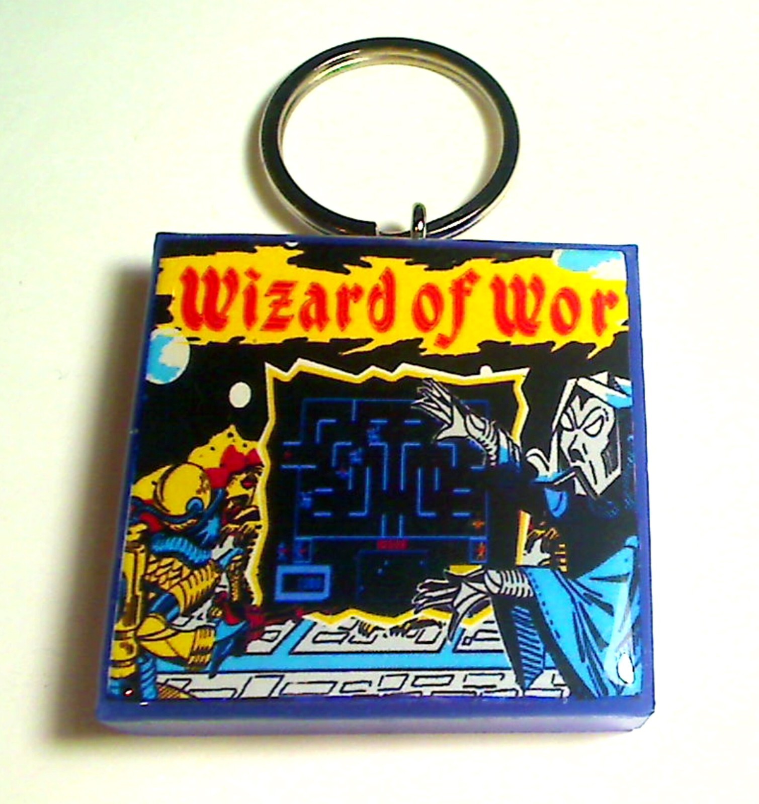 Wizard of Wor  Arcade Coin Door accessory Keychain