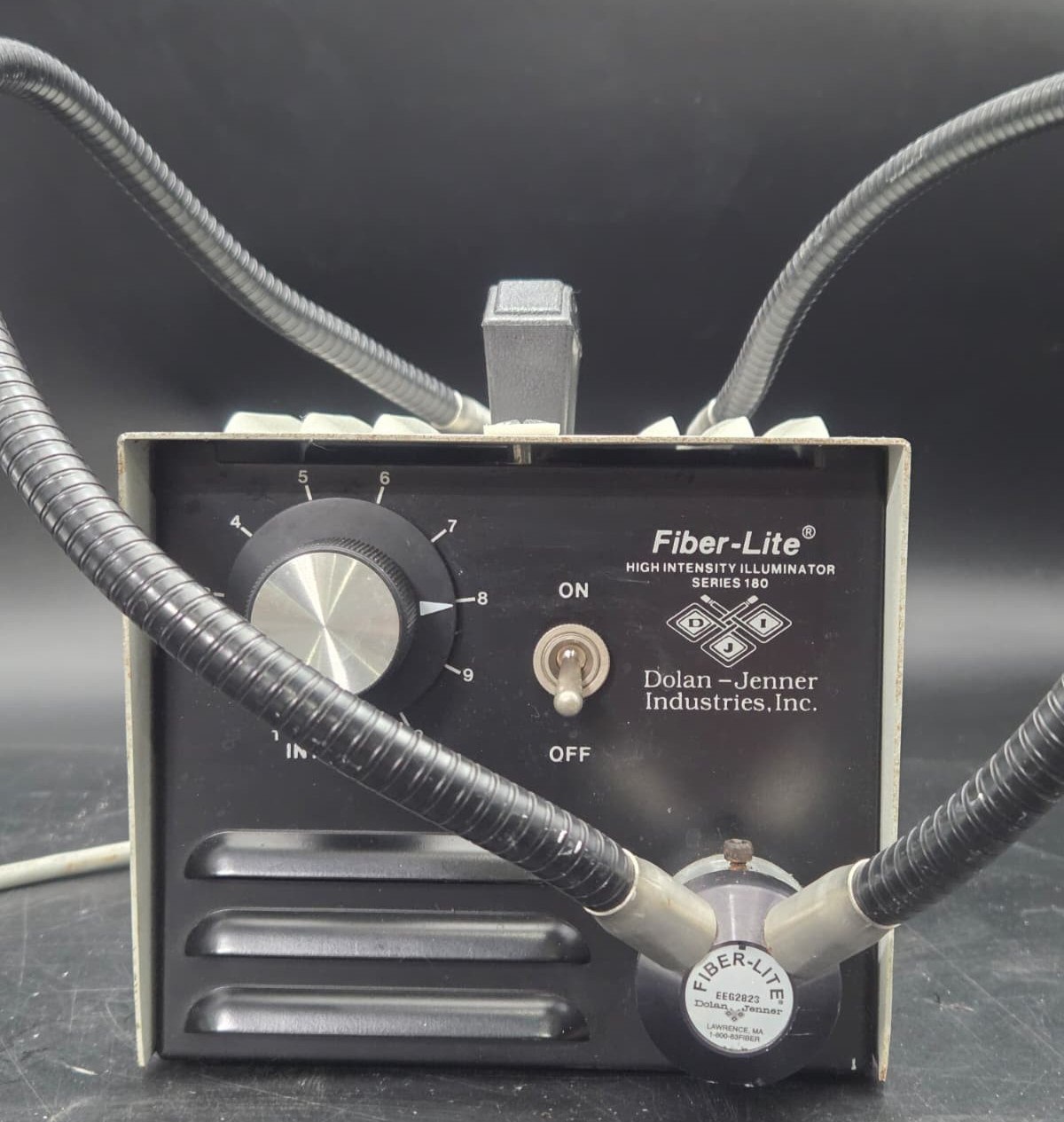 DOLAN-JENNER FIBER-LITE HIGH INTENSITY ILLUMINATOR USED #SERIES 180 .NEEDS LAMP