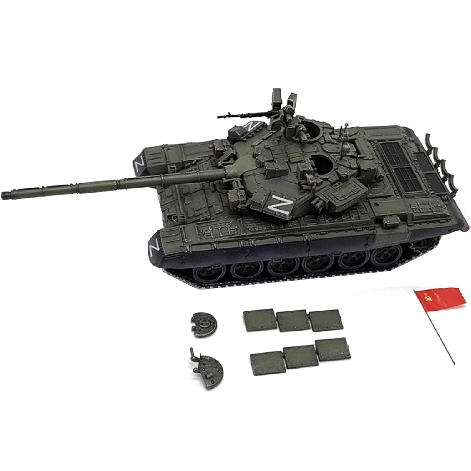 5.1in Russian Special Military Operations T-90A Main Battle Tank Model Assembly
