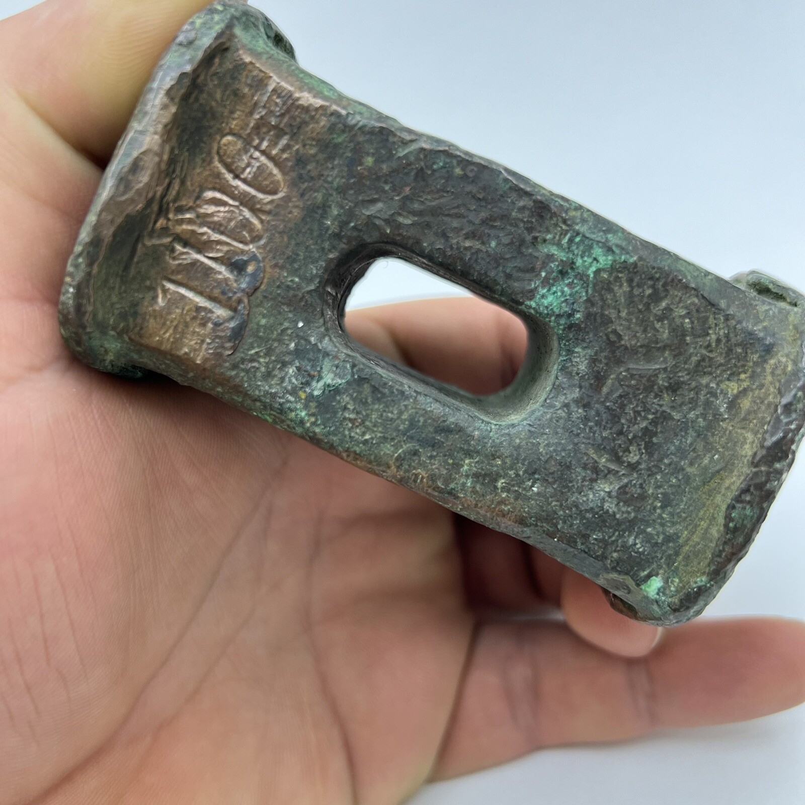 Antique Bronze Used Hammer Head Old Casting Blacksmith Tools Unique Handmade 1kg
