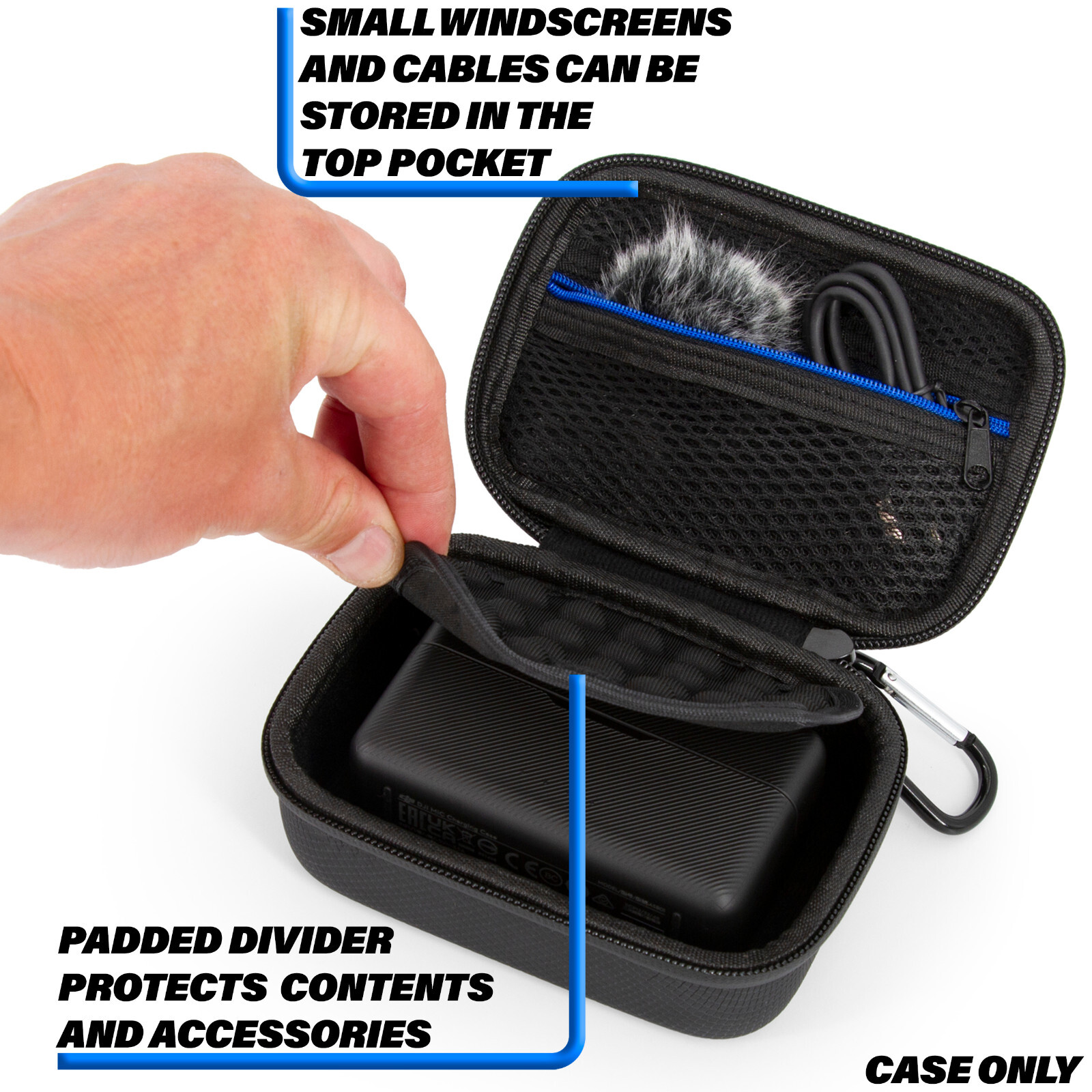 CASEMATIX Microphone Case Fits DJI Mic 2 - Includes Wireless Mic Case Only