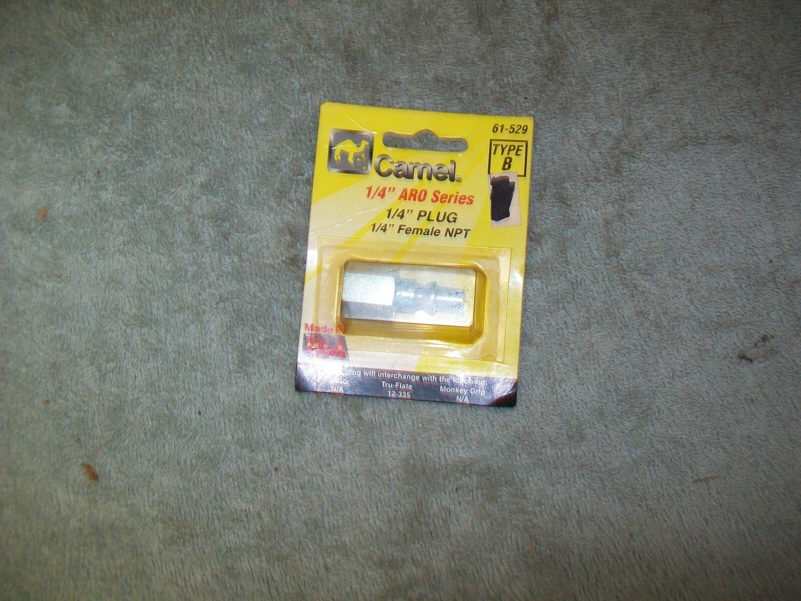 1 package of Camel part # 61-529 female coupler plug type B 1/4 NPT  ARO series