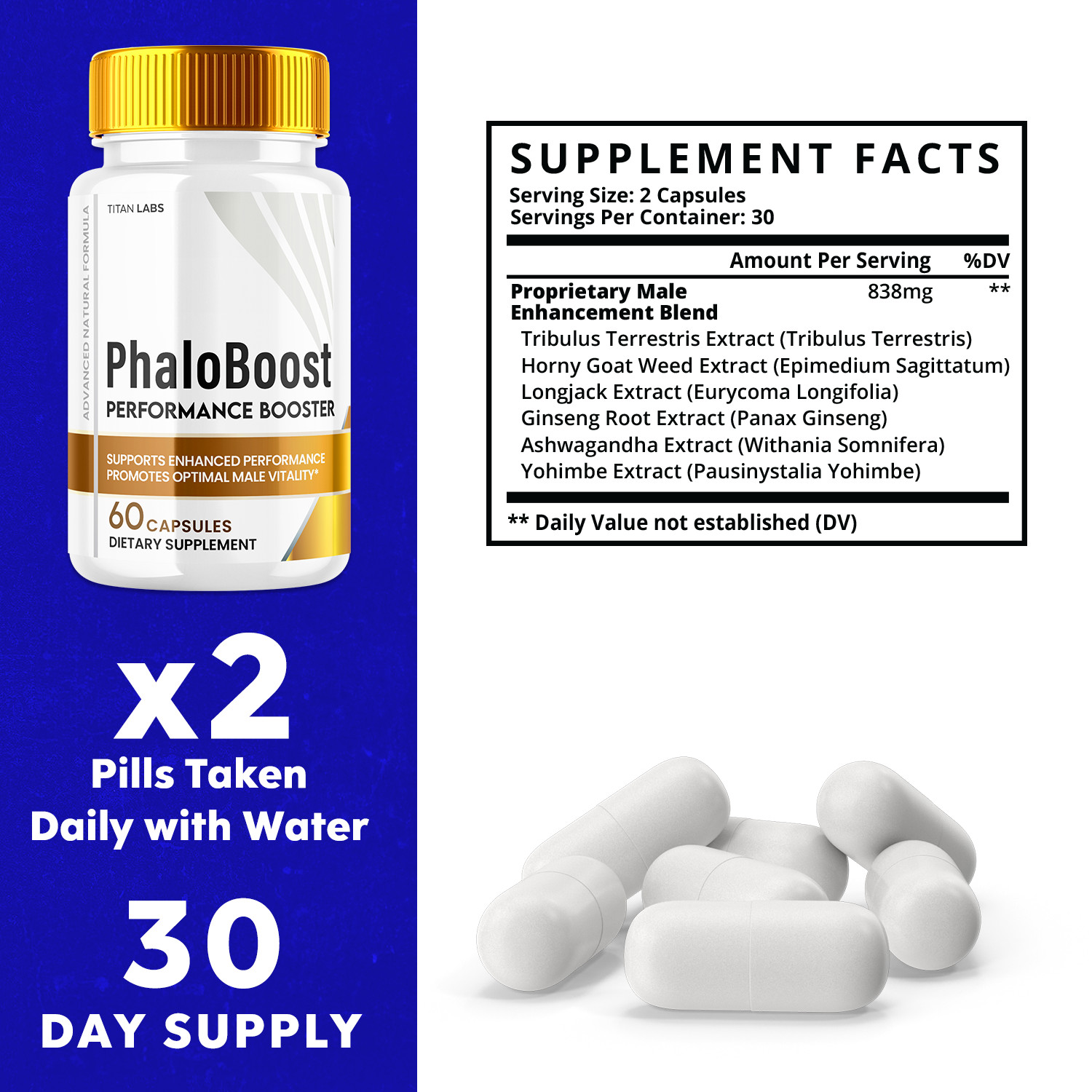 Phaloboost - Premium Capsules for Men’s Vitality and Performance (3 Pack)