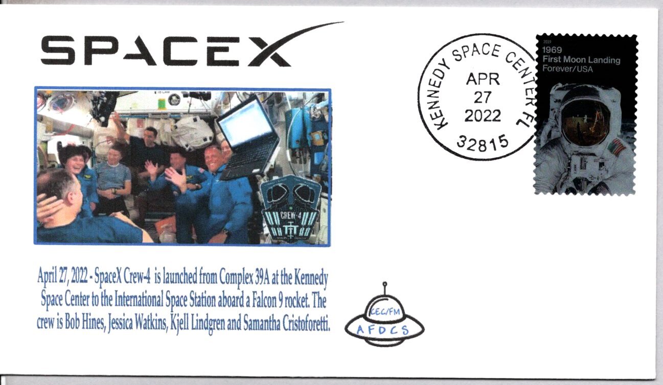 SPACE X CREW 4 LAUNCHED TO THE INTERNATIONAL SPACE STATION 4/27/2022 KSC